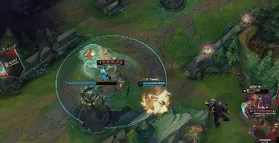 LPL:Tarzan赵信中路果断出击扫飞小火龙,配合队友完成击杀